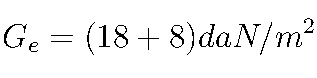 G_e=(18+8)daN/m^2