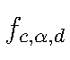 f_{c,\alpha,d}
