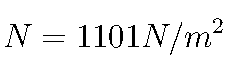 N=1101N/m^2