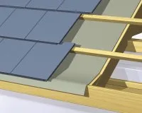 Vignette de l'article : La pose du pare-pluie souple d'une toiture