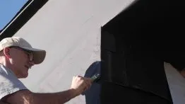 Marouflage à la roulette