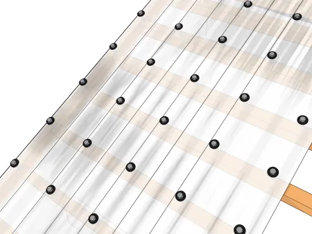 FSB00x : Fixation d'une plaque en polyester sur du bois