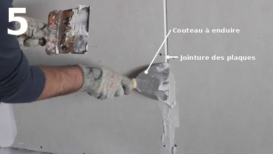 Rebouchage de bord aminci