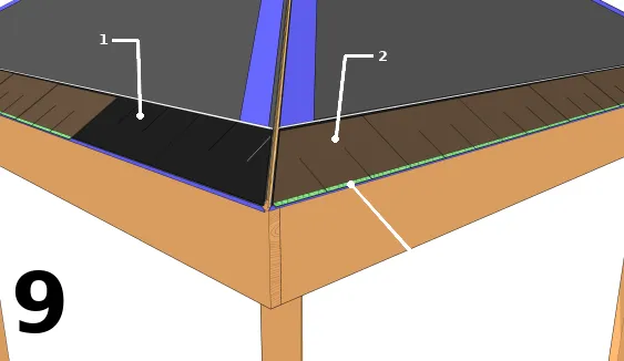 Installer les premiers bardeaux