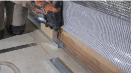 Report des points de fixation sur la dalle