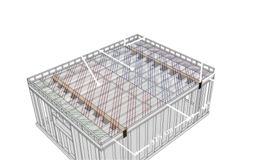 Les surfaces supportées par les pannes