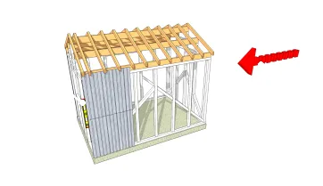 Pose du premier panneau