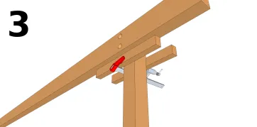 Créer des supports temporaires avec des tasseaux