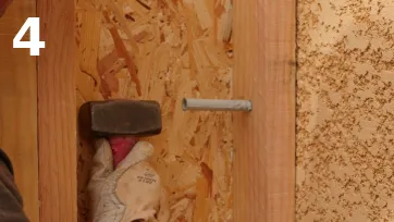 Mise en place des chevilles