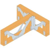 Fixation sur une poutre métallique ajourée