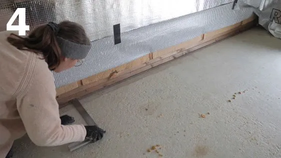 Vérification de l’épaisseur du doublage du mur 