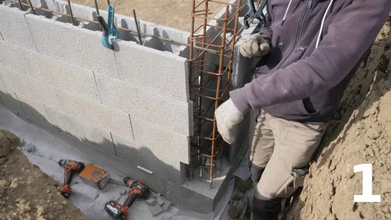 Préparation des parois du mur