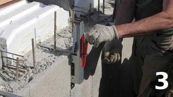 Mise en place des clavettes