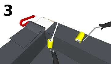 Mettre en place correctement la membrane en appuyant assez fortement
