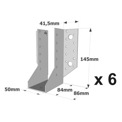 Sabots à ailes extérieures, gamme SAE CLASSIQUE (épaisseur 2mm, profondeur 84mm) - Réf. SAE340/50/2_6