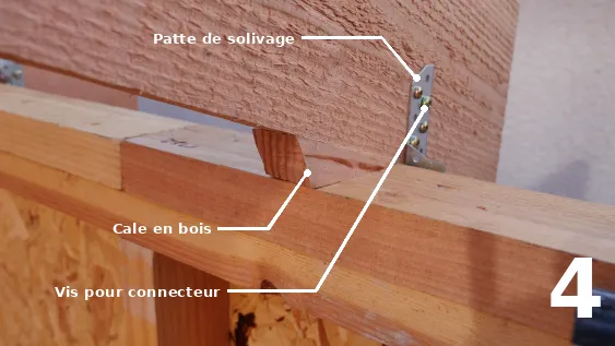 Les appuis sur les lisses hautes