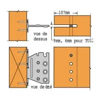 Montage entaille débouchante