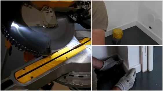 Découpe des plinthes