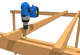 La cornière (image cas d’une pergola)