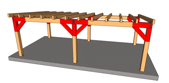 Le contreventement dans le plan des fermes