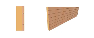 Bardage en clin emboîtable 1