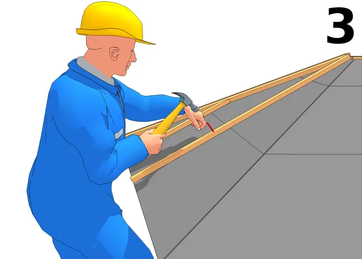 Poser les contre-liteaux