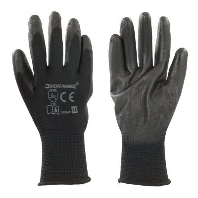 Gants à paume renforcée noirs, pour les travaux de précision - Réf. 589144