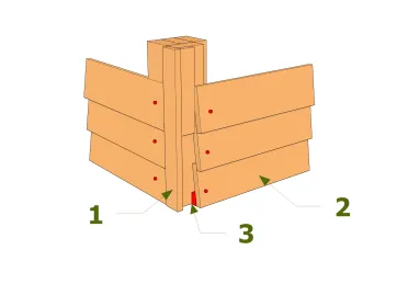Enfoncer le crochet dans la traverse basse