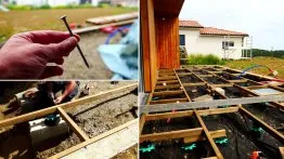 Pose et fixation des lambourdes secondaires 