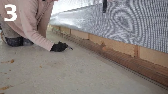 Marquage de l’alignement du doublage du mur 