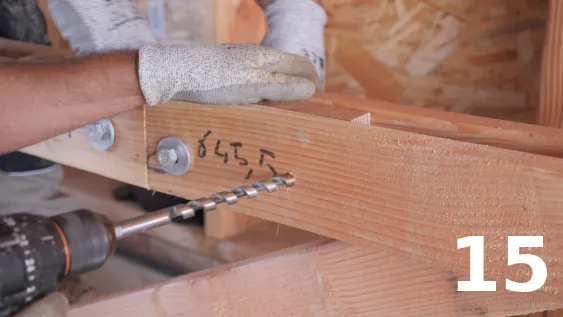 Renforcement de la fixation au niveau des assemblages