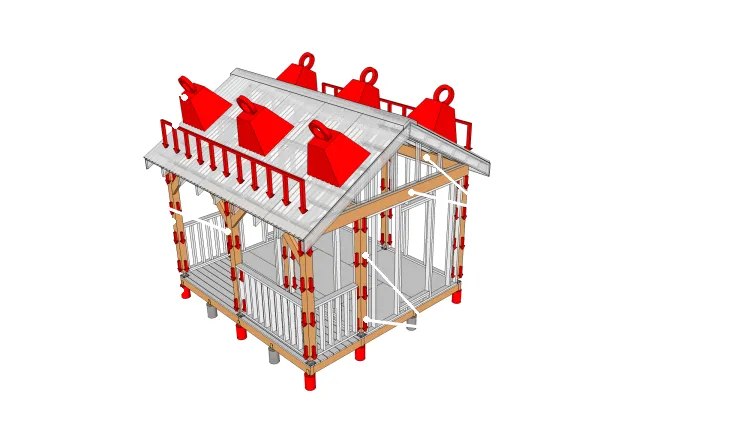 Le rôle des poteaux et des poutres