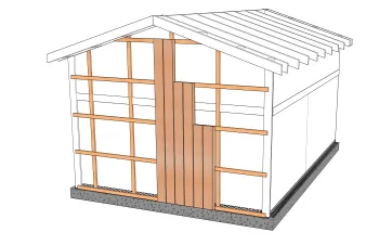 Superposition de tasseau