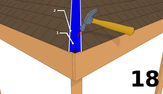 Fixer l’évent de faîte
