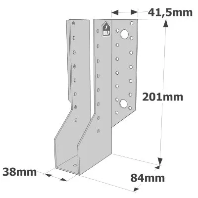 Sabots à ailes extérieures, gamme SAE CLASSIQUE (épaisseur 2mm, profondeur 84mm) - Réf. SAE440/38/2