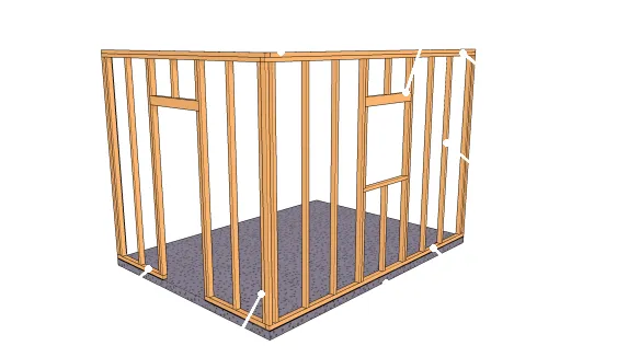 Les différents éléments qui constituent une ossature-bois à plateforme