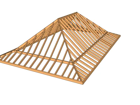 Anatomie d'une charpente de toiture combinée