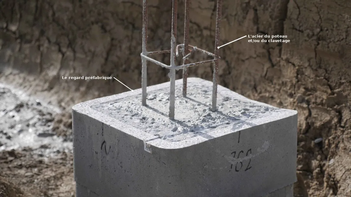 Le résultat après le coulage