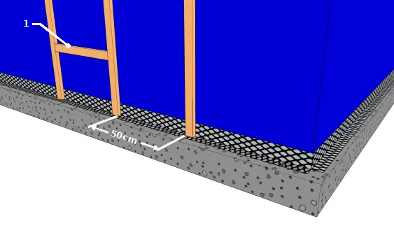 Installation des autre tasseaux