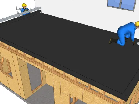 Toitures-terrasses avec structure BOIS