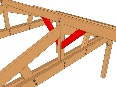 Les contreventements dans les charpentes en bois