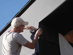 Mise en place de l'écran pare-pluie