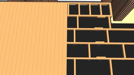 Pose et fixation des lames de la terrasse