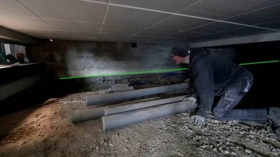 Implantation dans le vide sanitaire