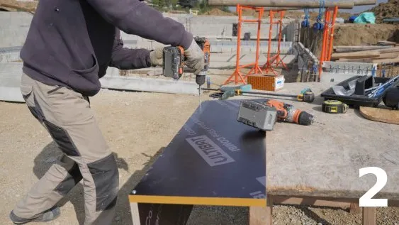 Assemblage des deux panneaux