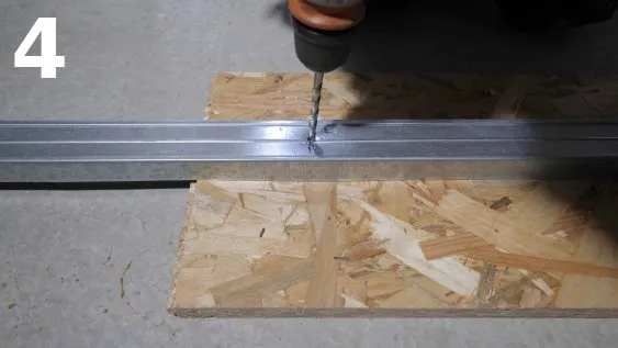 Pré-perçage des points de fixation