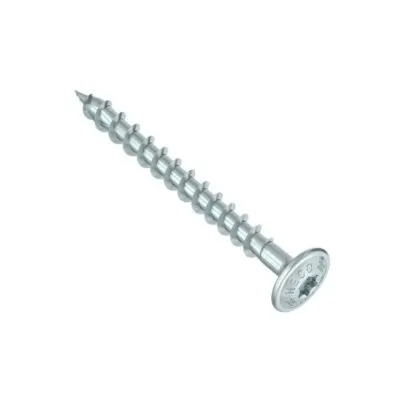 HECO-TOPIX-plus, vis à plateau, T-Drive, filet total variable, zingué blanc, A3K - Réf. 61965