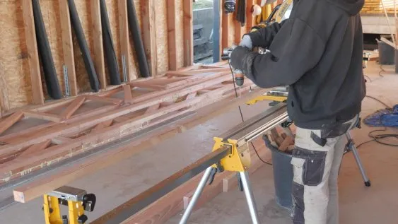 Pré-perçage des points de fixation