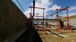 La longrine est en place