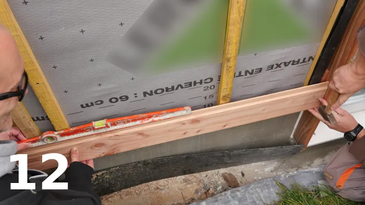 Pose des autres planches de la première ligne